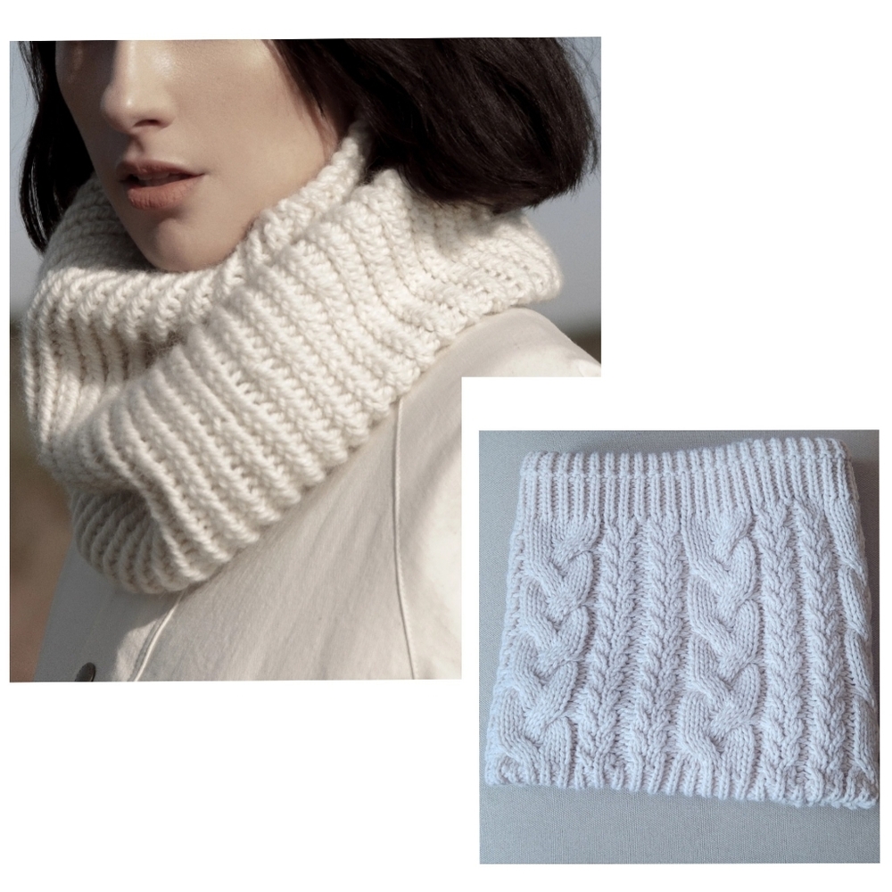 L.A. Express Herringbone Knit Cowl Scarf